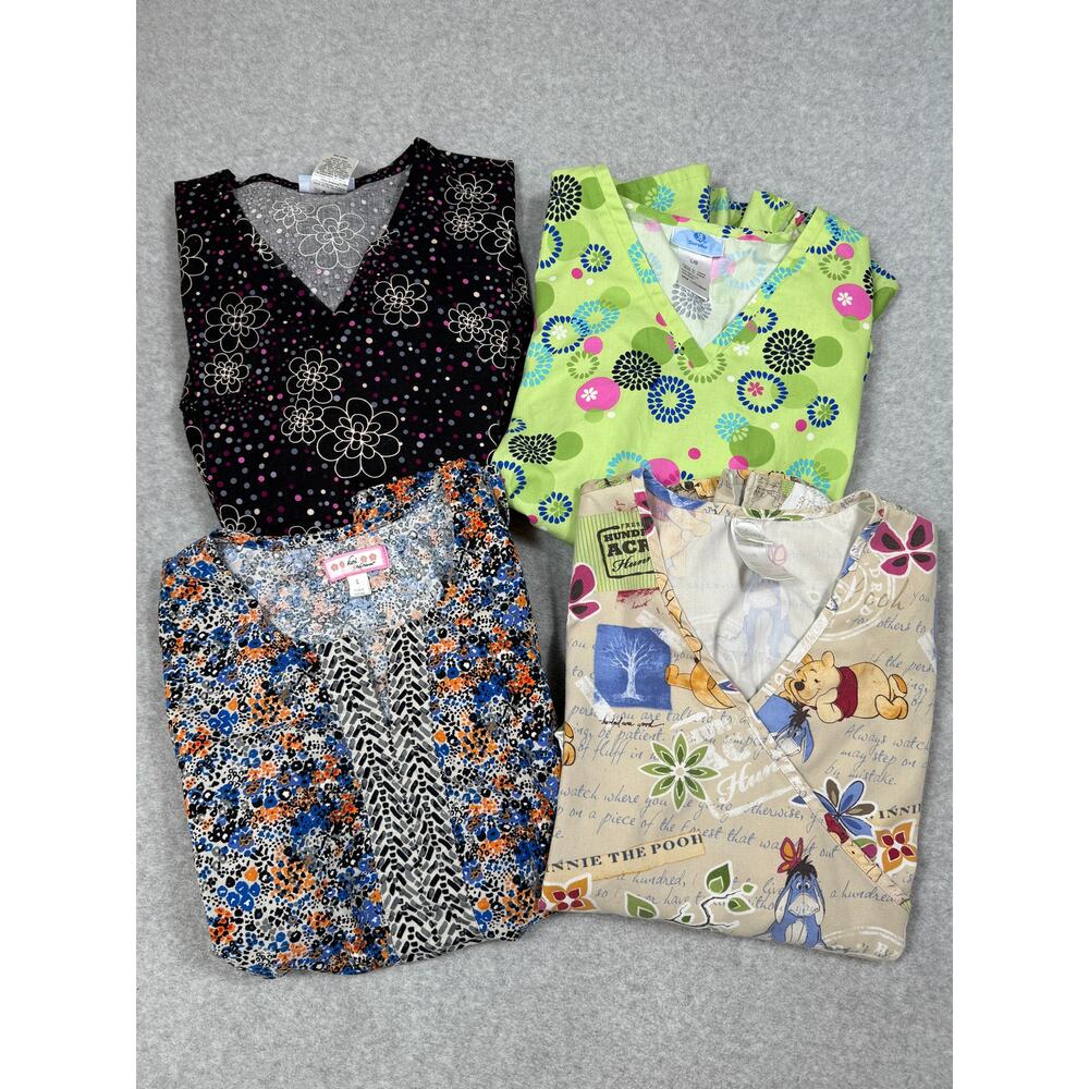 Lot Of 4 Womens Size L Mixed Strub Tops